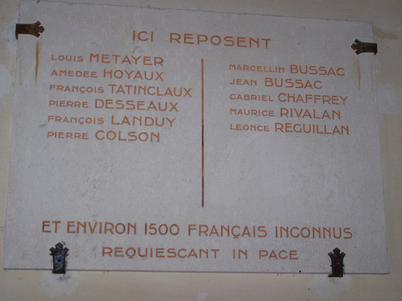 Quelques mots sur l’Ossuaire